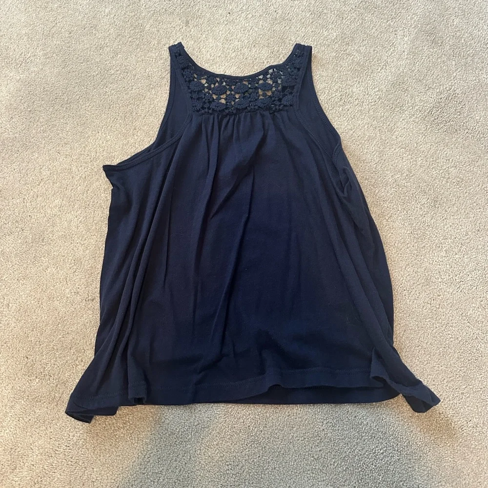 Navy Ralph Lauren Graphic Tank Top